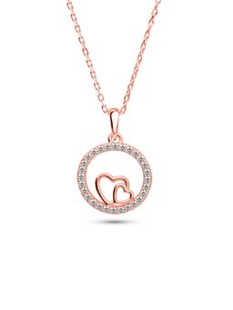 Nistra - 925 Sterling Silver Love Twins Necklace (Adjustable)