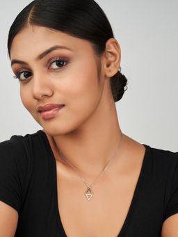 Nistra - 925 Sterling Silver Trinity Beauty Necklace (Adjustable)