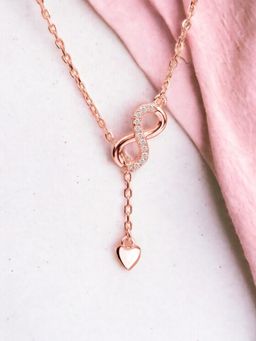 Nistra - 925 Sterling Silver Eternal Love Necklace (Adjustable)