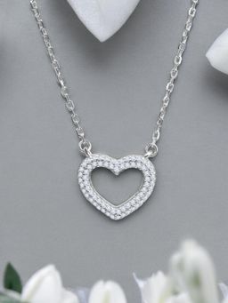 Nistra - 925 Sterling Silver Radiant Love Necklace (Adjustable)
