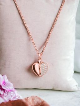 Nistra - 925 Sterling Silver Hidden Heart Necklace (Adjustable)