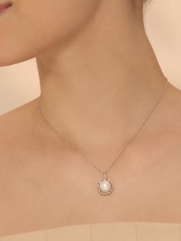 Nistra - 925 Sterling Silver Pearl Enchanted Necklace (Adjustable)