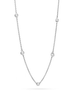 Nistra - 925 Sterling Silver Starlight Bezel Stone Necklace