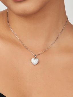 Nistra - 925 Sterling Silver Tender Heart Treasure Necklace (Adjustable)