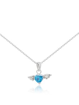 Nistra - 925 Sterling Silver Azure Wings Embrace Necklace (Adjustable)