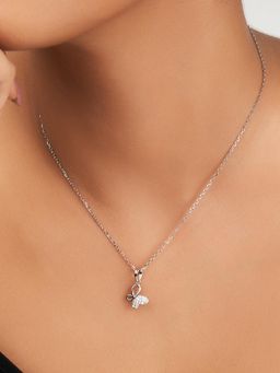 Nistra - 925 Sterling Silver Mellow Flutter Necklace (Adjustable)