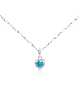 Nistra - 925 Sterling Silver Icy Indigo Spark Necklace (Adjustable)