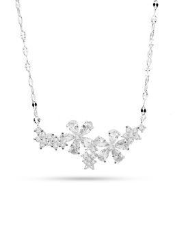 Nistra - 925 Sterling Silver Forever Floral Necklace (Adjustable)
