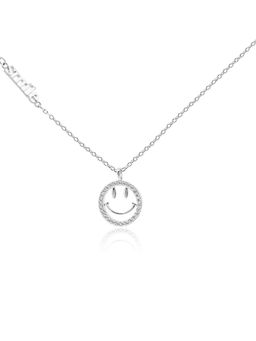 Nistra - 925 Sterling Silver Smile Shine Necklace (Adjustable)