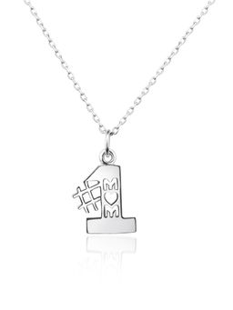 Nistra - 925 Sterling Silver 1 MOM Necklace (Adjustable)