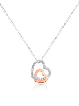 Nistra - 925 Sterling Silver Intertwined Connection Necklace (Adjustable)