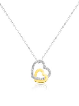 Nistra - 925 Sterling Silver Intertwined Connection Necklace (Adjustable)