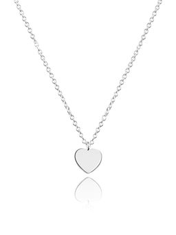 Nistra - 925 Sterling Silver Cutesy Heartshine Necklace (Adjustable)