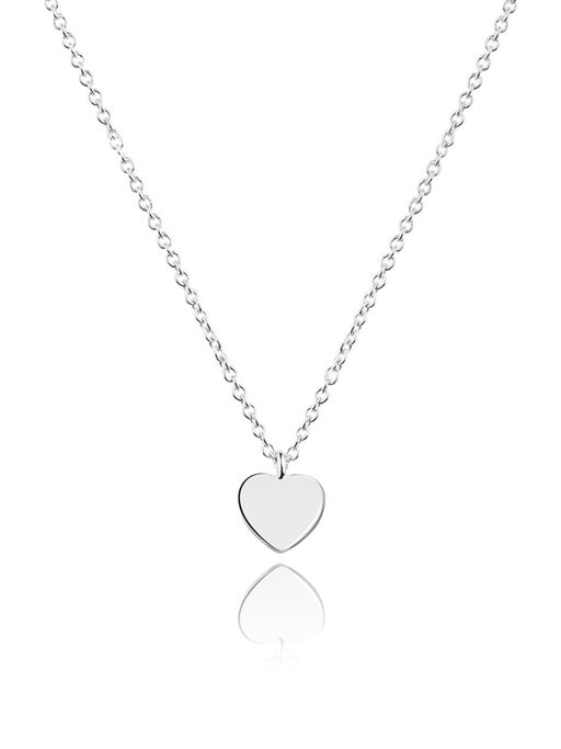 Nistra 925 Sterling Silver Cutesy Heartshine Necklace (Adjustable)