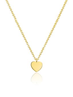 Nistra - 925 Sterling Silver Cutesy Heartshine Necklace (Adjustable)