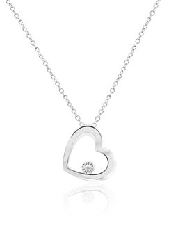 Nistra - 925 Sterling Silver Glimmer Love Necklace (Adjustable)