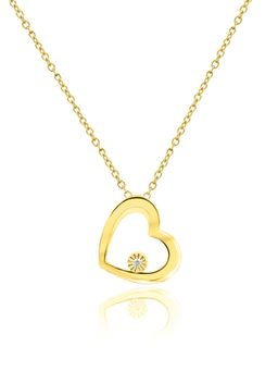 Nistra - 925 Sterling Silver Glimmer Love Necklace (Adjustable)