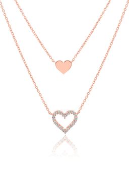 Nistra - 925 Sterling Silver Follow My Heart Necklace (Adjustable)