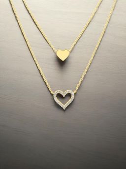 Nistra - 925 Sterling Silver Follow My Heart Necklace (Adjustable)