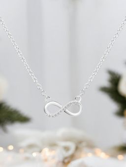 Nistra - 925 Sterling Silver Infinite Exploration Necklace (Adjustable)