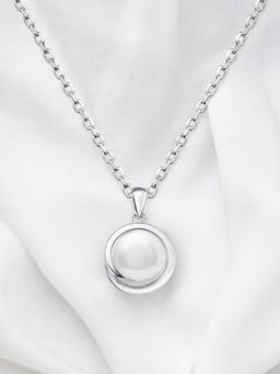 Nistra - 925 Sterling Silver Pearl Power Necklace (Adjustable)
