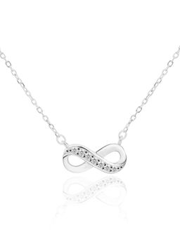 Nistra - 925 Sterling Silver Infinitely Chic Necklace (Adjustable)