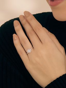 Nistra - 925 Sterling Silver The Wishmaker Solitaire Ring (Adjustable)