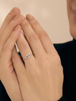 Nistra - 925 Sterling Silver Tiny Guardian Ring (Adjustable)