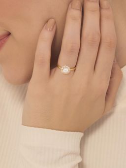 Nistra - 925 Sterling Silver Aura Bloom Ring (Adjustable)