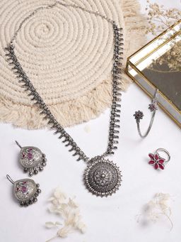 Teejh - by Joker and Witch Sanvali Silver Oxidised Jewelry Gift Set