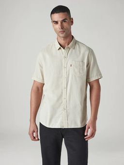 Levi's - Mens Beige Solid Shirt