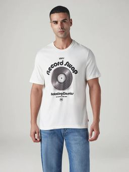 Levi's - Mens White Graphic T-Shirt