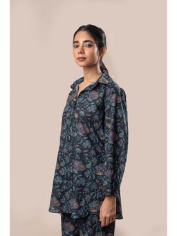 GulaboSitabo - Black Printed Cotton Shirt