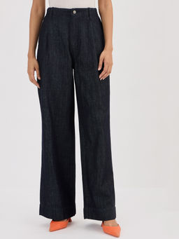 Femmella - Women Navy Blue The Easy Fit High Rise Jeans