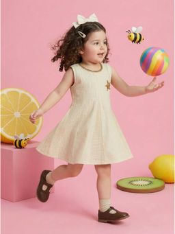 Autumnlane - Joy Caramel Kids Cotton Dress