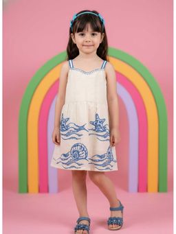 Autumnlane - Joy Cream Embroidery Kids Cotton Dress