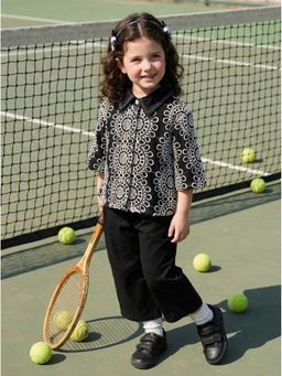 Autumnlane - Joy Jet Schiffli Cotton Co-Ord Set