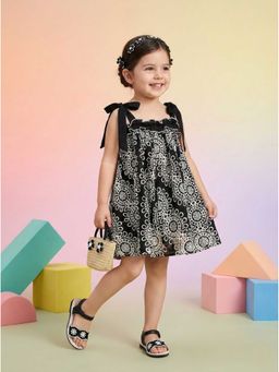 Autumnlane - Joy Onyx Schiffli Cotton Kids Dress