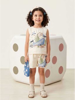 Autumnlane - Joy Ship Embroidery Cotton Co-Ord Set