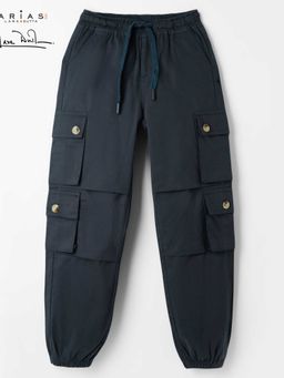 Arias by LARA DUTTA - Boys Cotton Woven Full Length Joggers