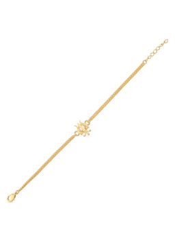 Voylla - Yellow Gold Plated Trishul Rakhi