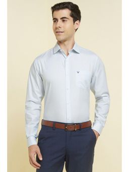 Allen Solly - Men White Checked Full Sleeves Formal Shirt