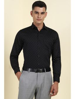 Allen Solly - Men Black Printed Full Sleeves Formal Shirt