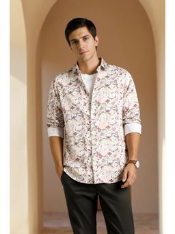 Louis Philippe - Men Multicolor Print Full Sleeves Casual Shirt