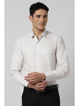 Peter England - Men White Slim Fit Full Sleeves Formal Shirt