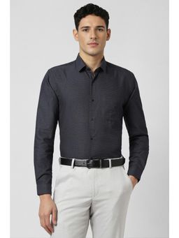 Peter England - Men Grey Slim Fit Full Sleeves Formal Shirt