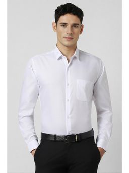 Peter England - Men White Slim Fit Full Sleeves Formal Shirt
