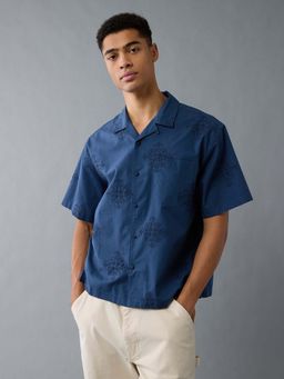 American Eagle - Men Poolside Printed Button-Up Shirt
