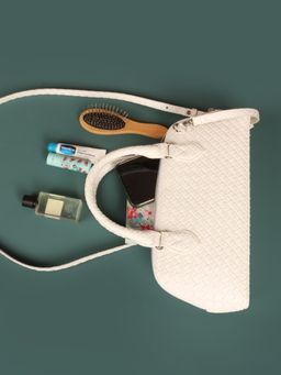 The House Of Ganges - Everly Vegan Leather Handbag Sea Salt (M) (Set of 2)