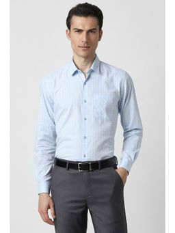 Peter England - Men Blue Regular Fit Formal Shirt
